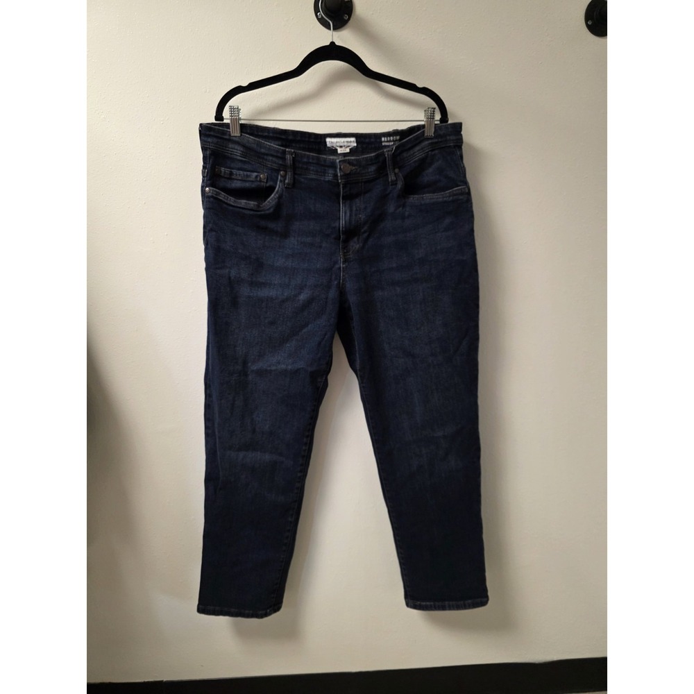 English Laundry Harrow Straight Fit Jeans Men's 38x30 Dark Wash Stretch‎ Denim